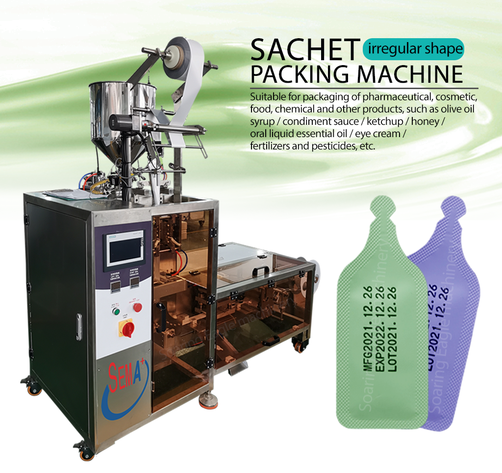 2 Years Warranty Automatic Irregular Shaped Sachet Cream/Shampoo Liquid Packing Machine