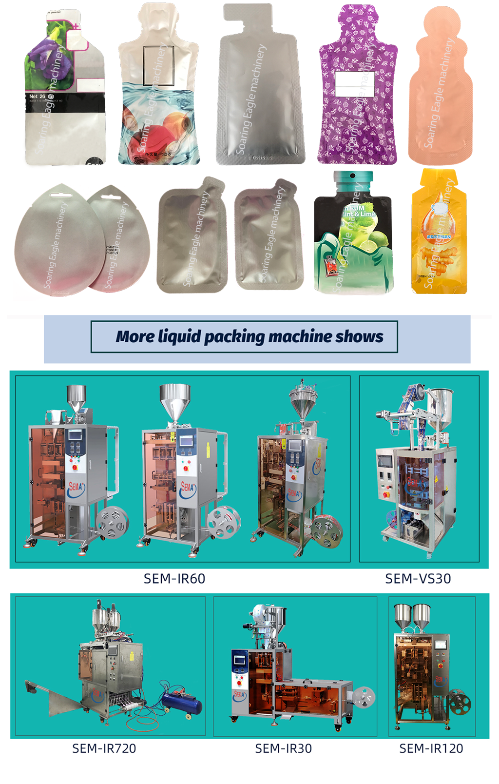 2 Years Warranty Automatic Irregular Shaped Sachet Cream/Shampoo Liquid Packing Machine