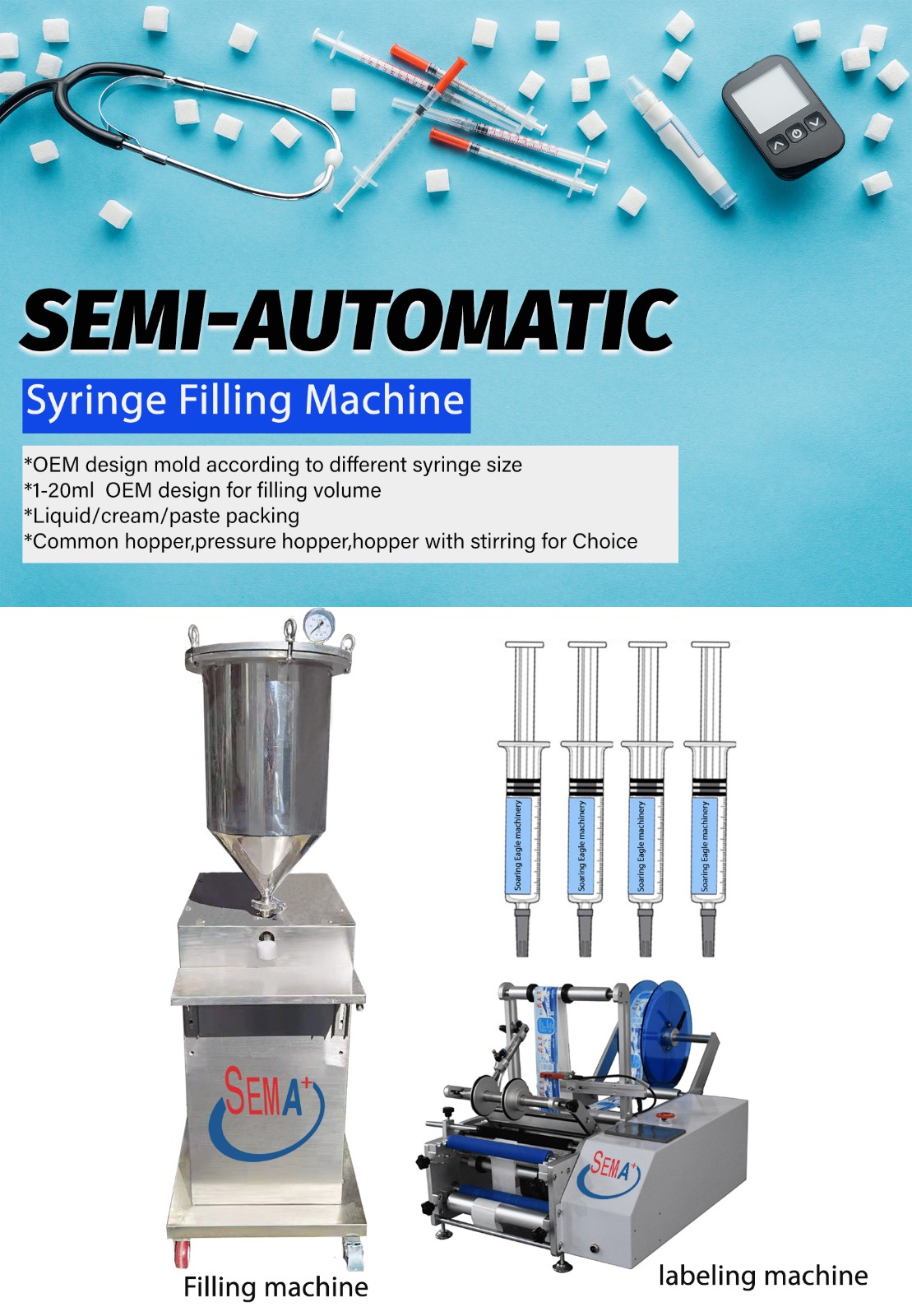 Glass Syringe Filling Machine Pre-Filled Syringe Fill Machine