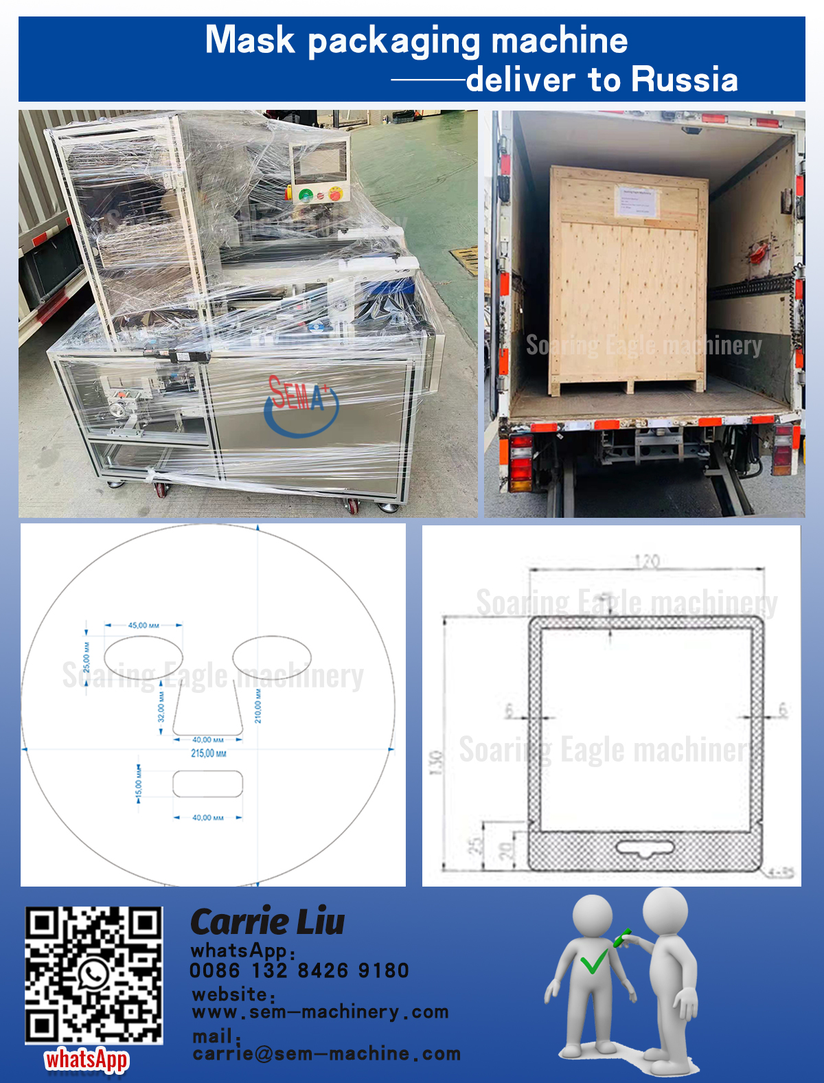 Mask packing machine——delivered to Russian