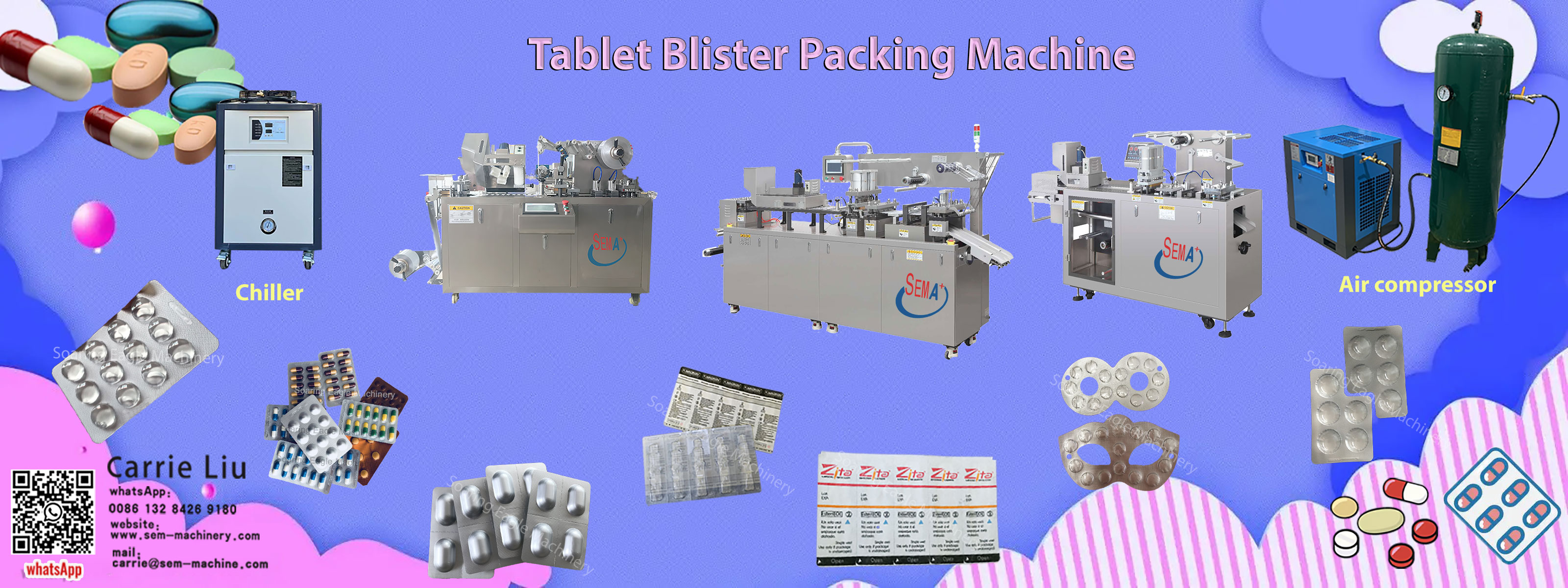 Automatic blister packing machine 