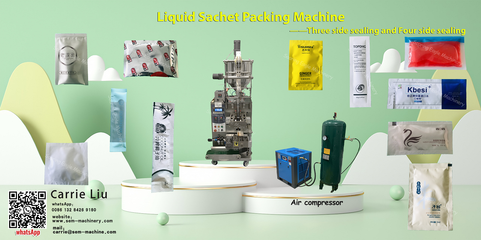 Automatic liquid sachet packing machine 