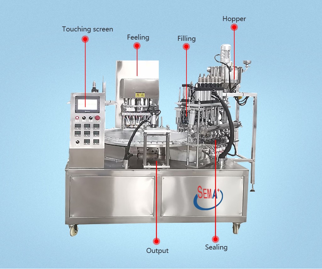 5g 7g 10g Small 1 nozzle Honey Spoon Filling Sealing Packaging Machine