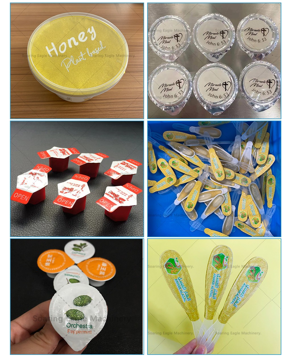 5g 7g 10g Small 1 nozzle Honey Spoon Filling Sealing Packaging Machine