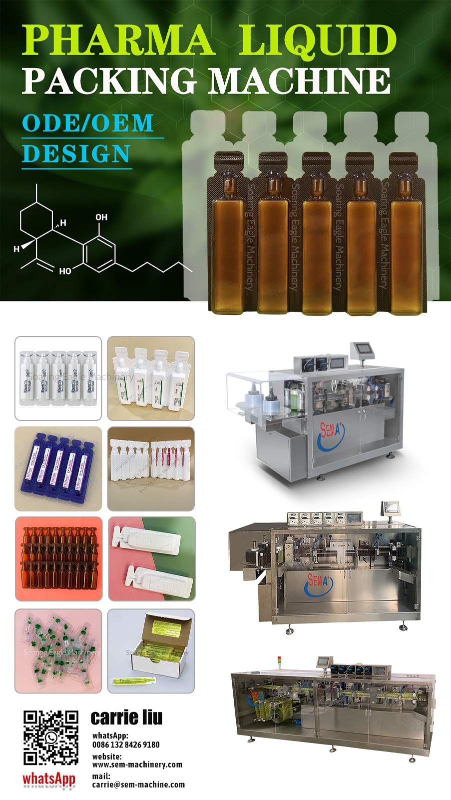 Pharmaceutical liquid packing machine