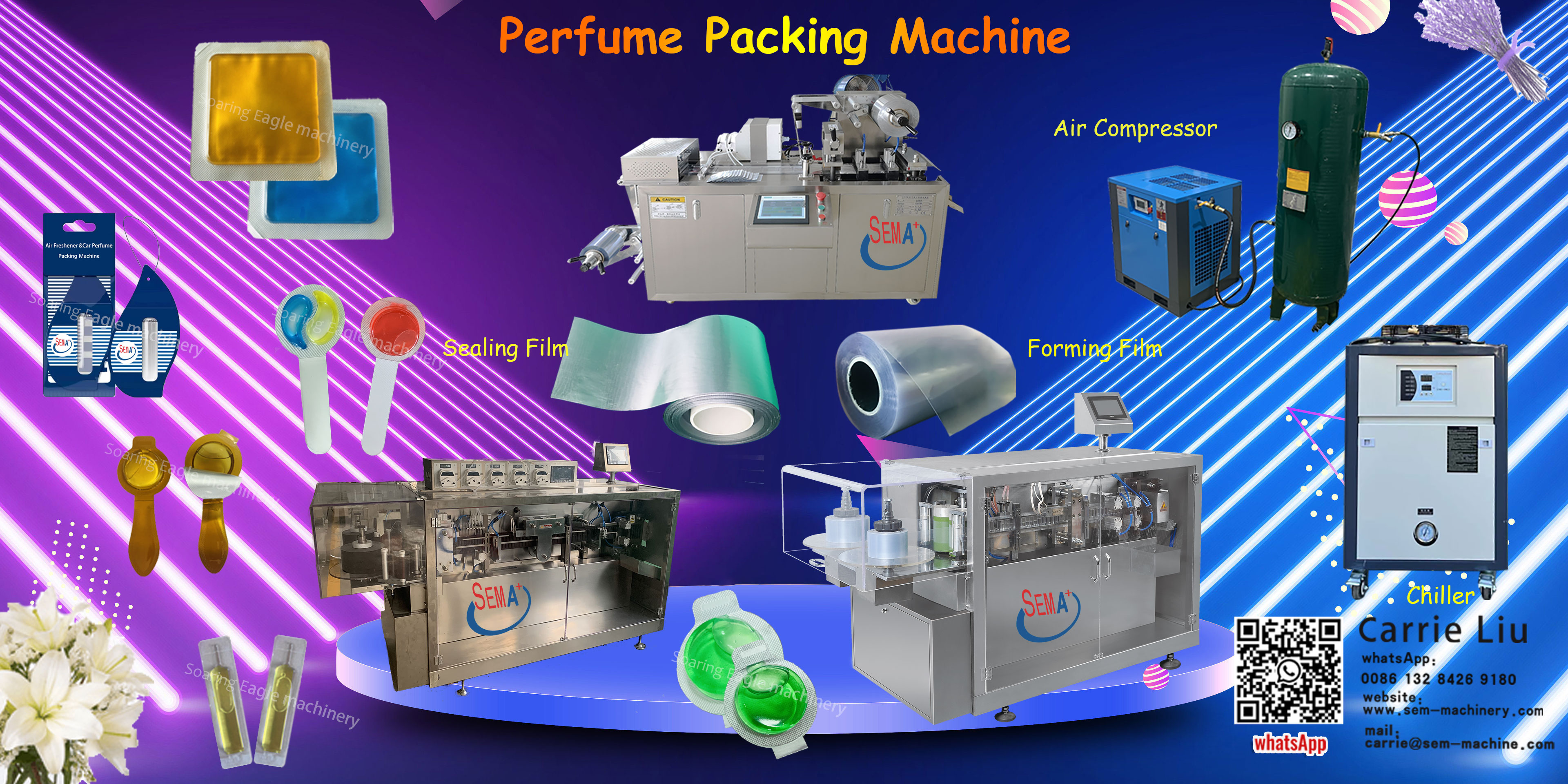 Perfume liquid packing machine 