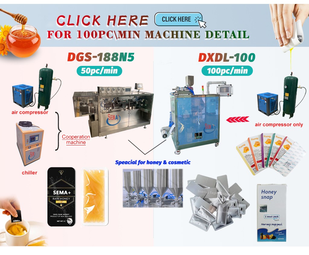 New product honey shampoo Snap open liquid packing machine