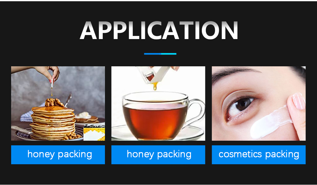 Snap open cream honey shampoo liquid sachet packing machine