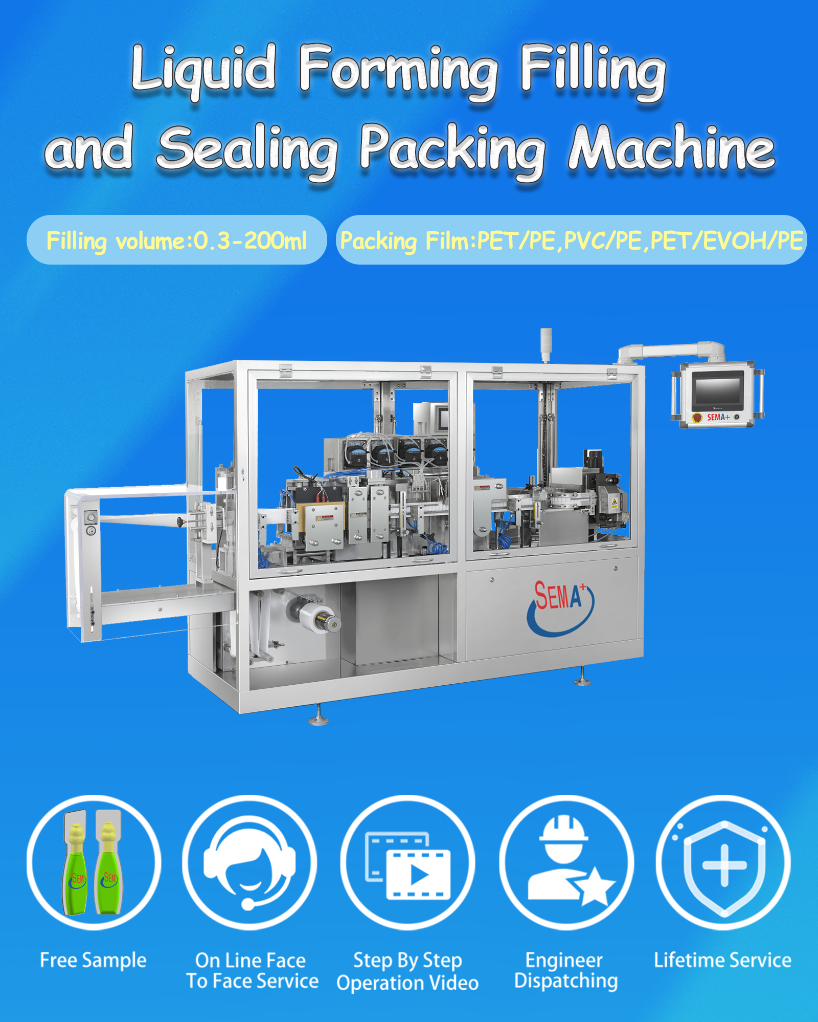 Liquid Honey Automatic Packing Jam Olive Oil Cheese Butter Cream Filling Packaging Machine