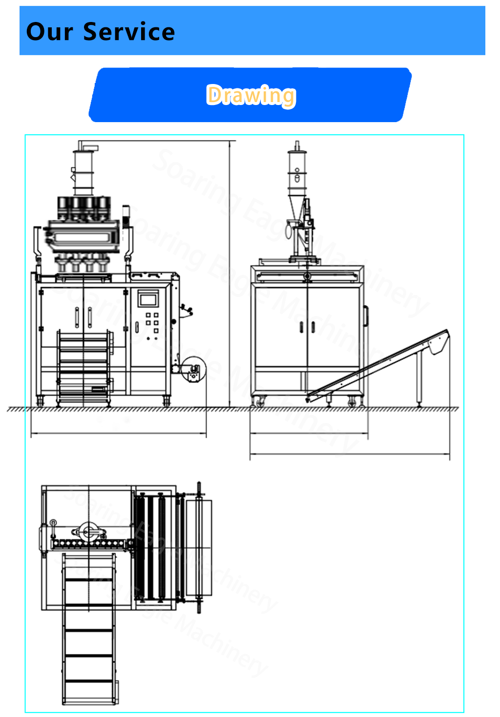 Multilane 4 lane milk coffee powder sachet packing packaging machine