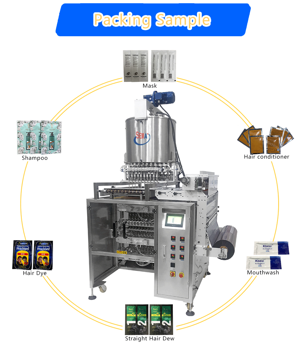 High Speed Multi lanes liquid cream ketchup forming filling sealing sachet packing machine