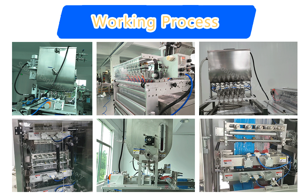 High Speed Multi lanes liquid cream ketchup forming filling sealing sachet packing machine