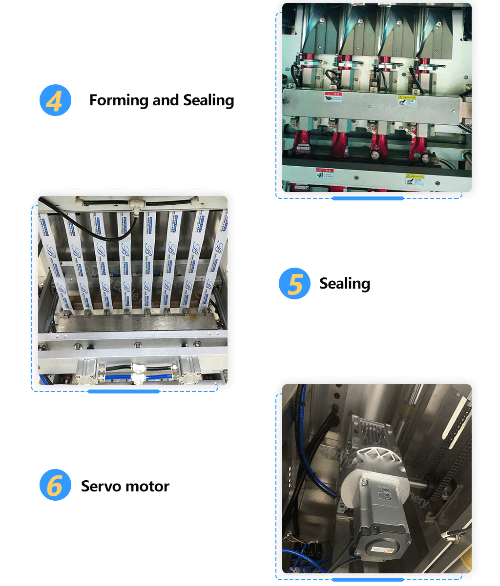 High Speed Multi lanes liquid cream ketchup forming filling sealing sachet packing machine