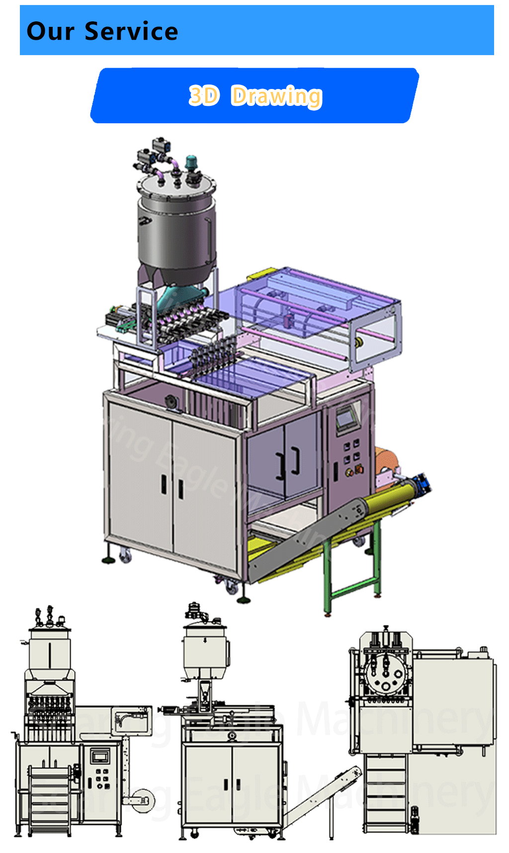 High Speed Multi lanes liquid cream ketchup forming filling sealing sachet packing machine