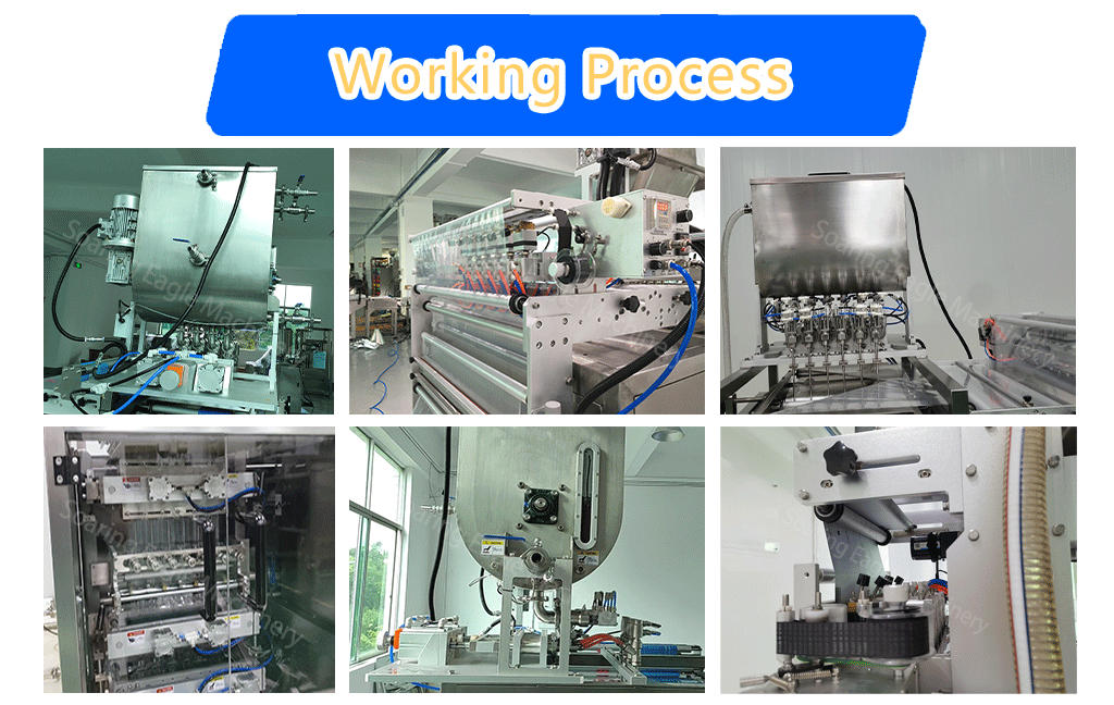 Multi lanes high quality juice olive oil liquid cream shampoo honey 4 6 8 10 lanes sachet packing machine