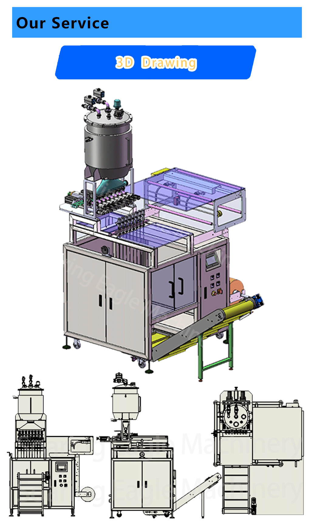 Multi lanes high quality juice olive oil liquid cream shampoo honey 4 6 8 10 lanes sachet packing machine