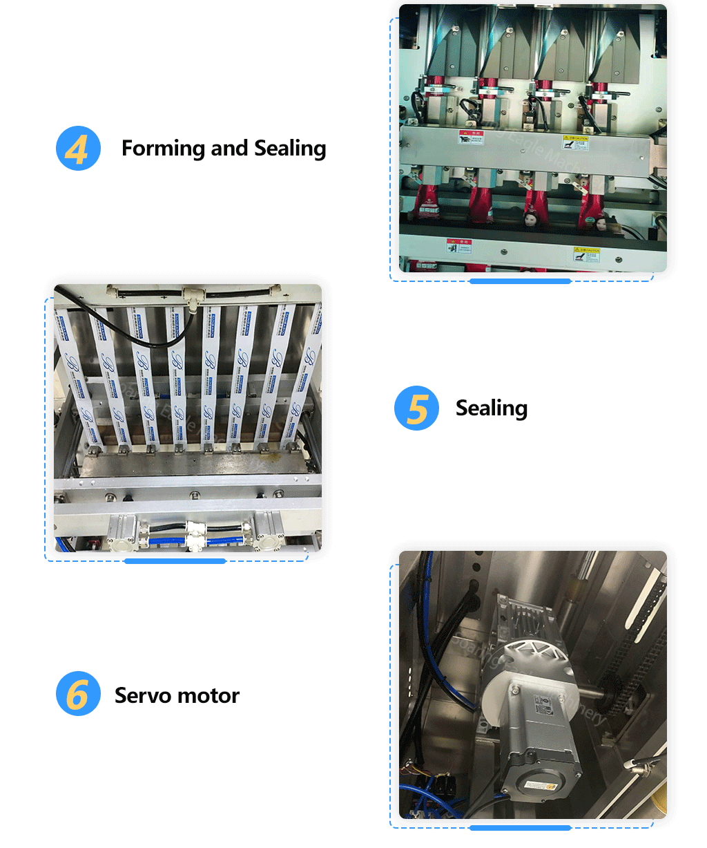 Automatically liquid mouthwash 4 6 8 lanes forming filling sealing sachet packing machine