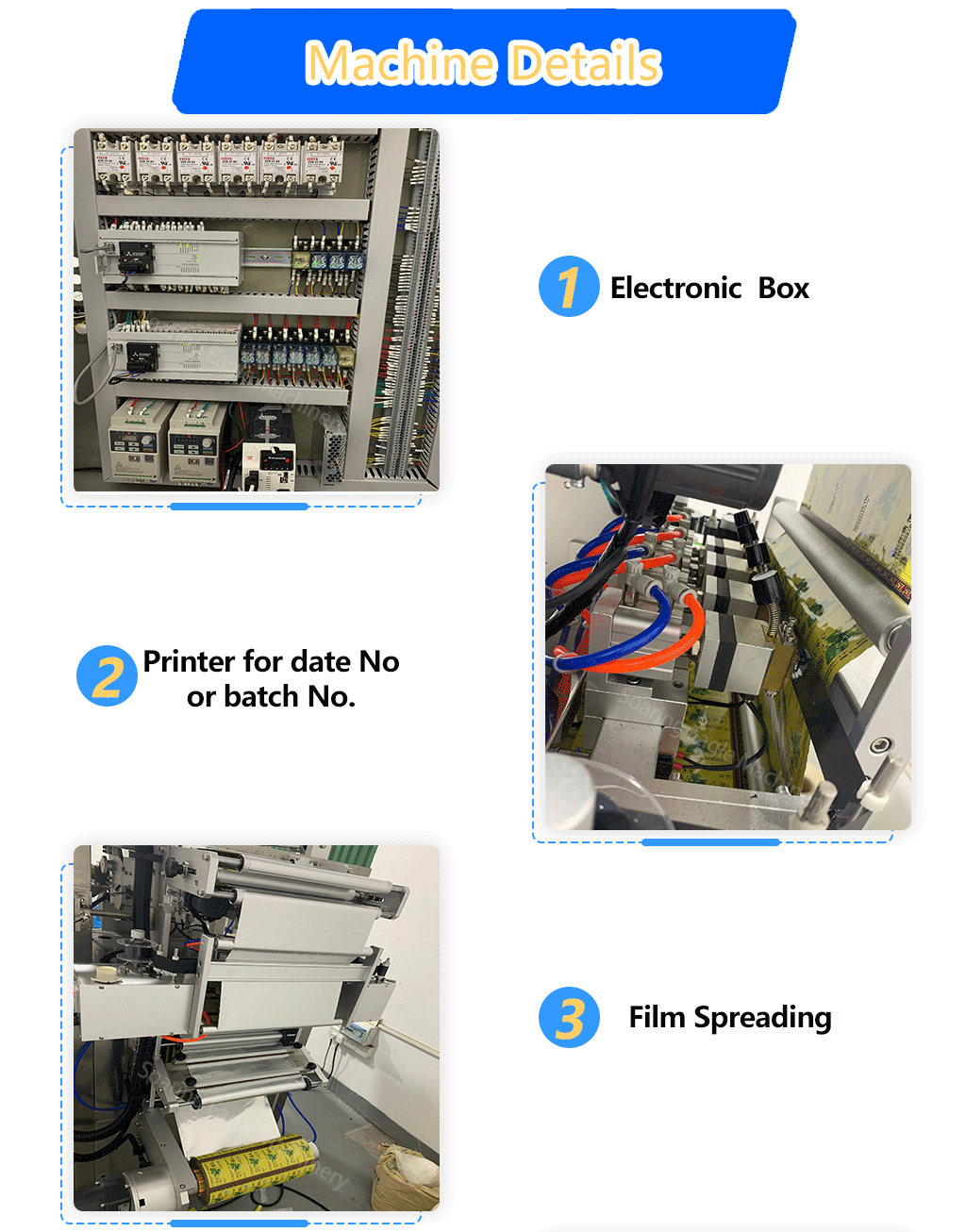 Multi lanes granule salt suger filling sachet packing machine