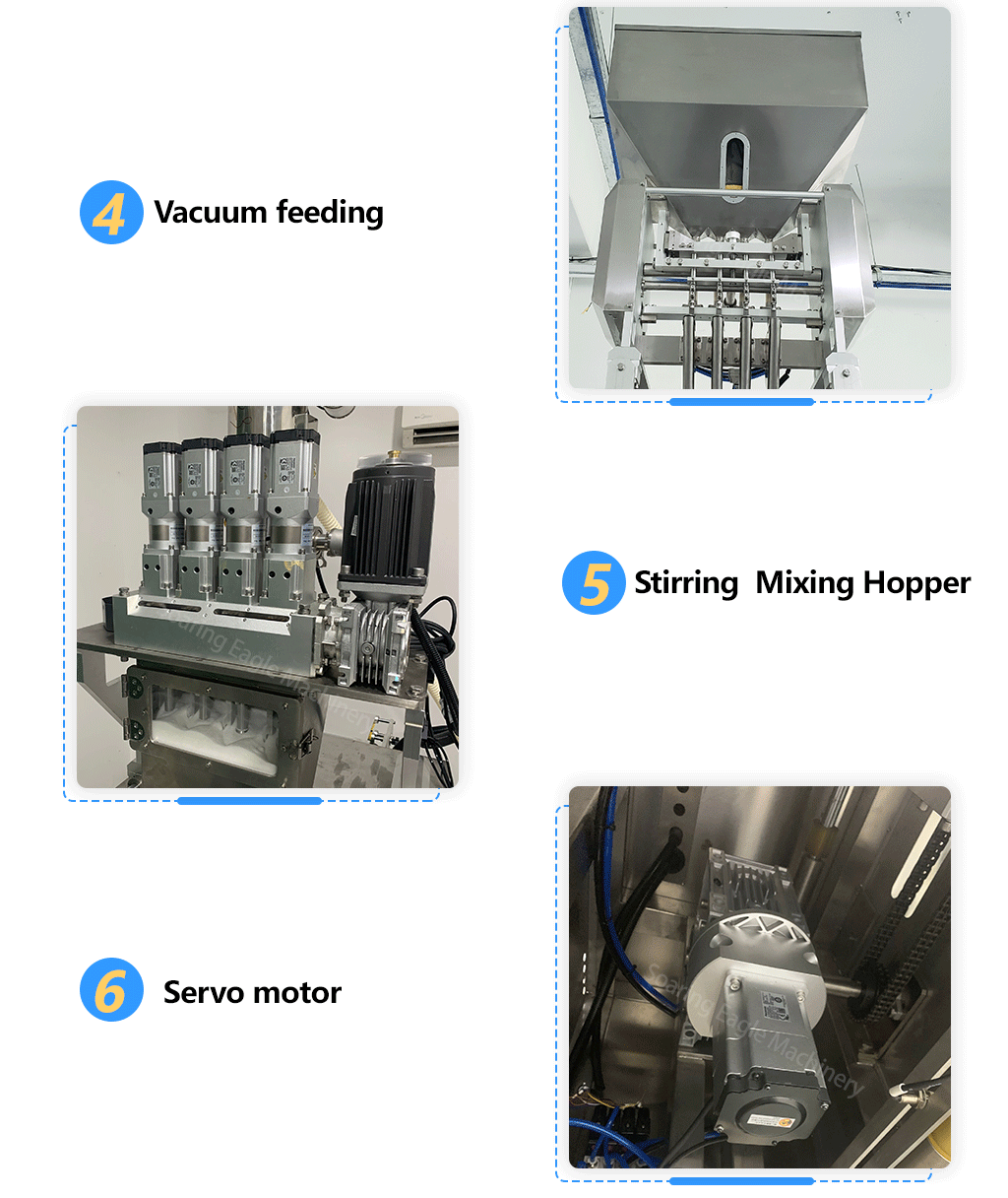 Multi lanes granule salt suger filling sachet packing machine