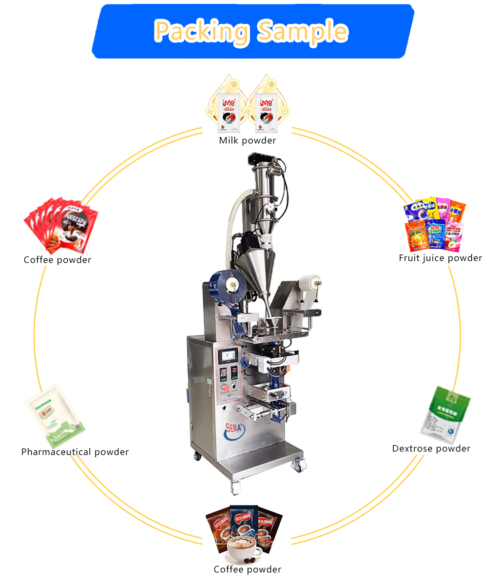 Double Film Roll Four Side Sealing Sachet Packing Machine