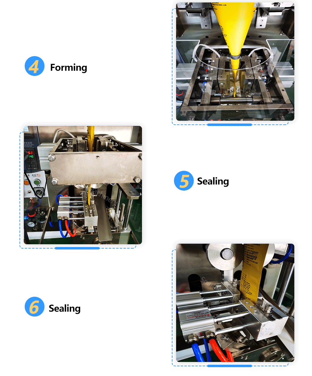 Double Film Roll Four Side Sealing Sachet Packing Machine