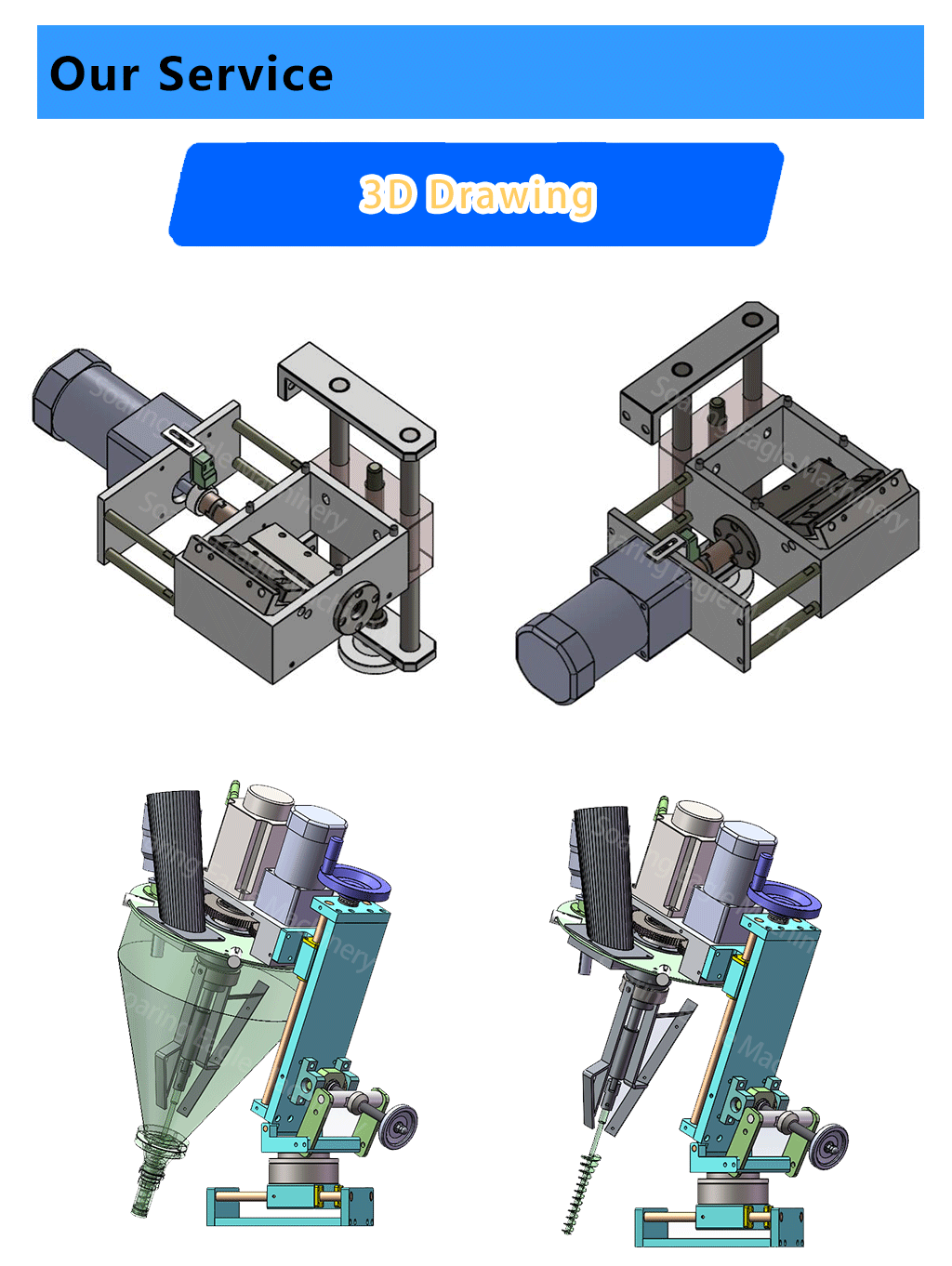 Double Film Roll Four Side Sealing Sachet Packing Machine