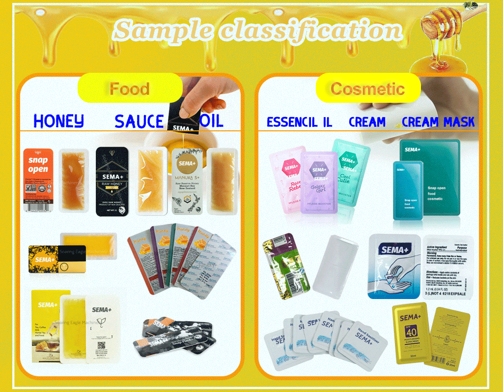 Snap easy open honey shampoo cream sauce folding liquid packing machine