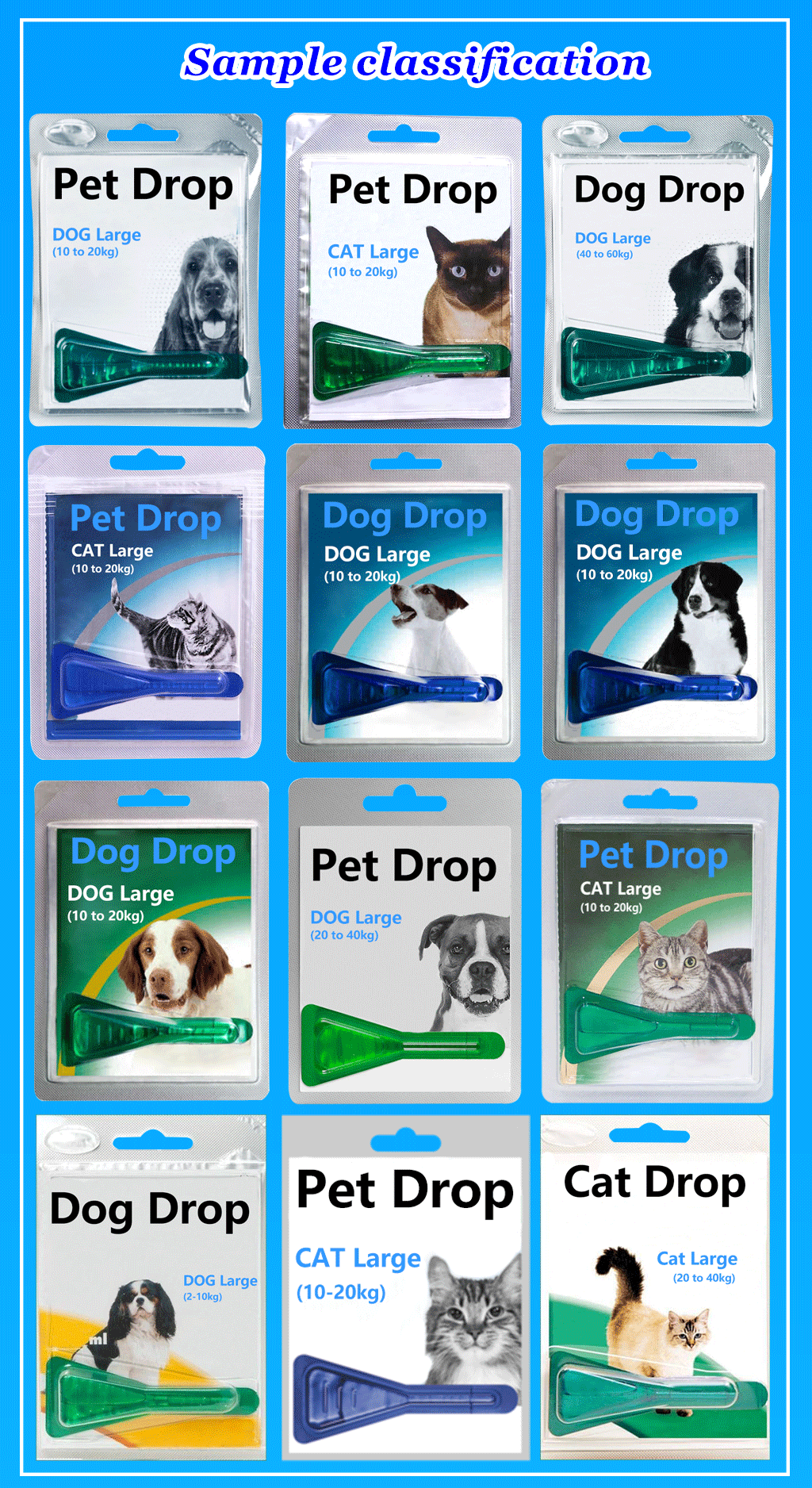 Pet drop little dog cat blister packing machine