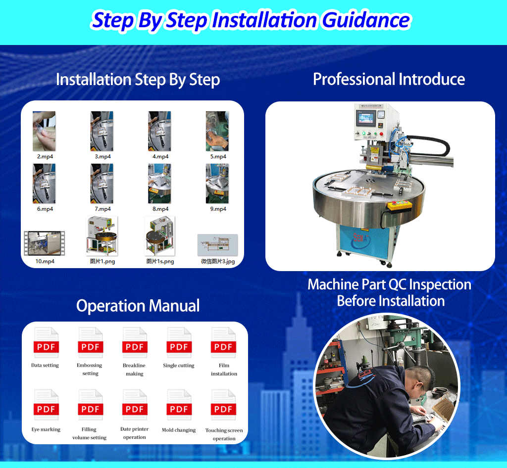 Semi-automatic Pet drop sealing machine blister packing machine