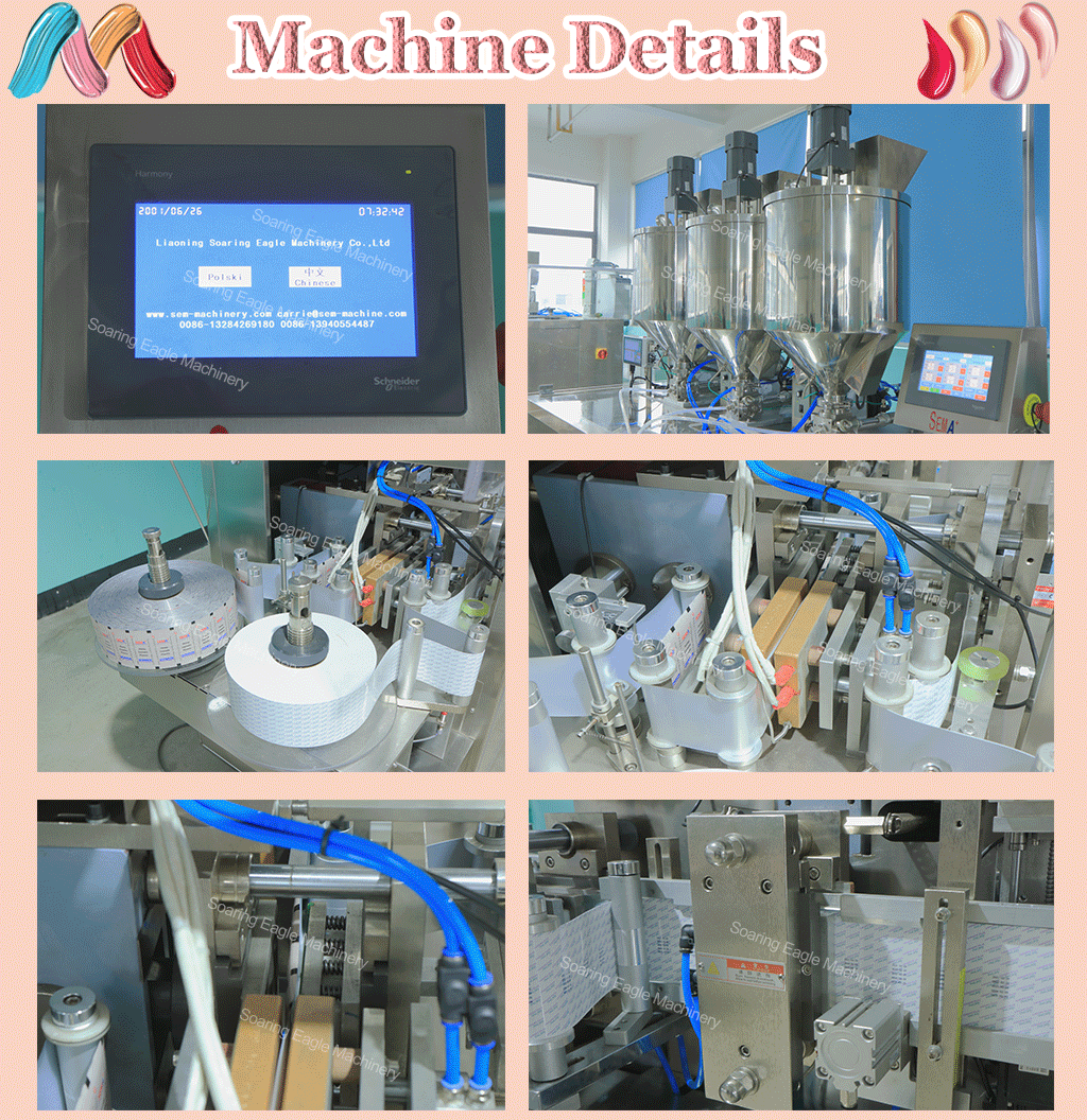 Automatic easy open sachet packing machine 50pc/min for olive oil cosmetics cream packing