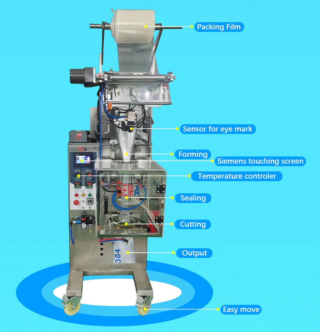 Mouthwash water liquid Ketchup Tomato Sauce Sachet Multifunction Packing Machine