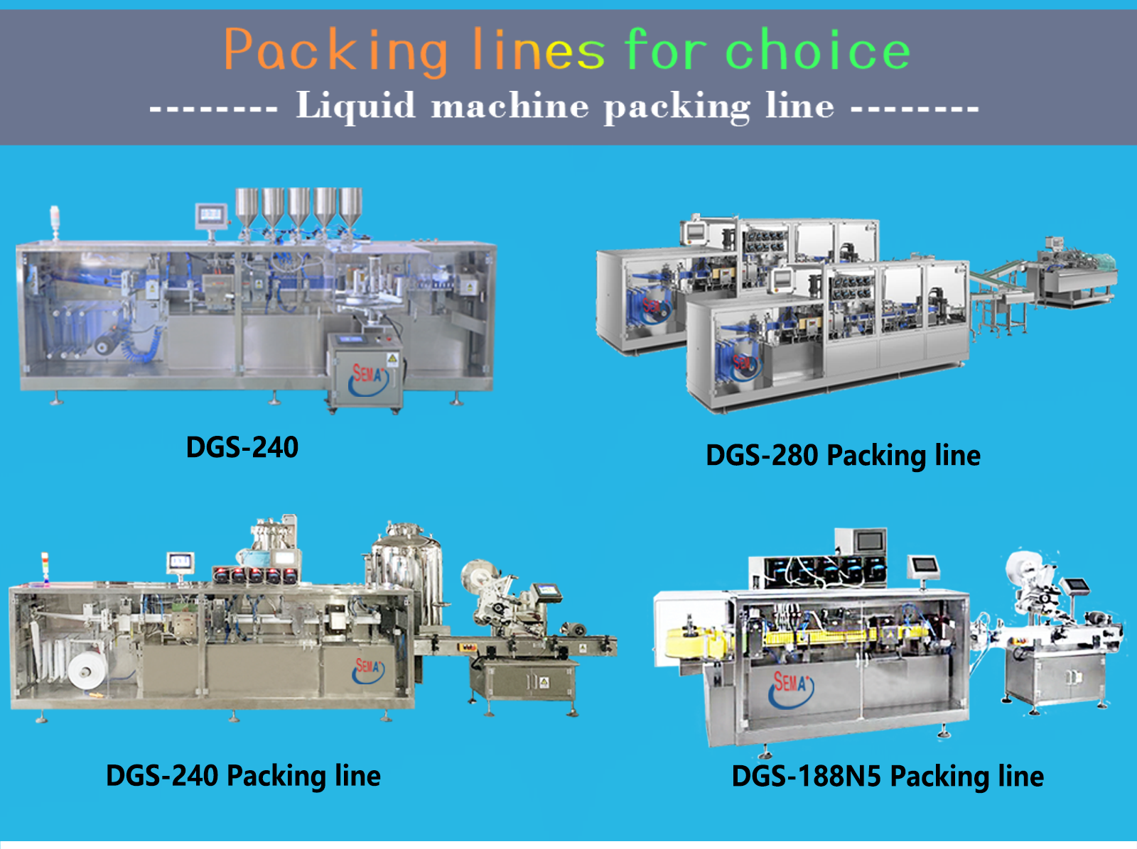 DGS240 pharmaceutical cosmetic cream honey food liquid forming filling sealing packing machine