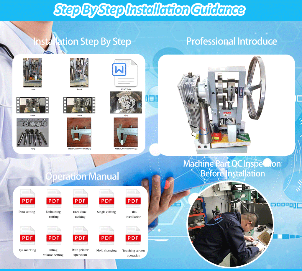 Easy To Operate Pharmaceutical Machinery Single Punch Tablet Press Machine