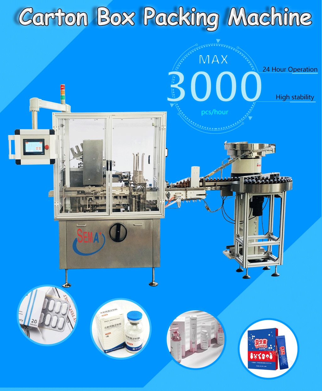 Automatic Coffee Capsule Tea Bag Condom Sachet Soap Box Cartoning Packaging Machinery Wrapping Carton Packing Machine