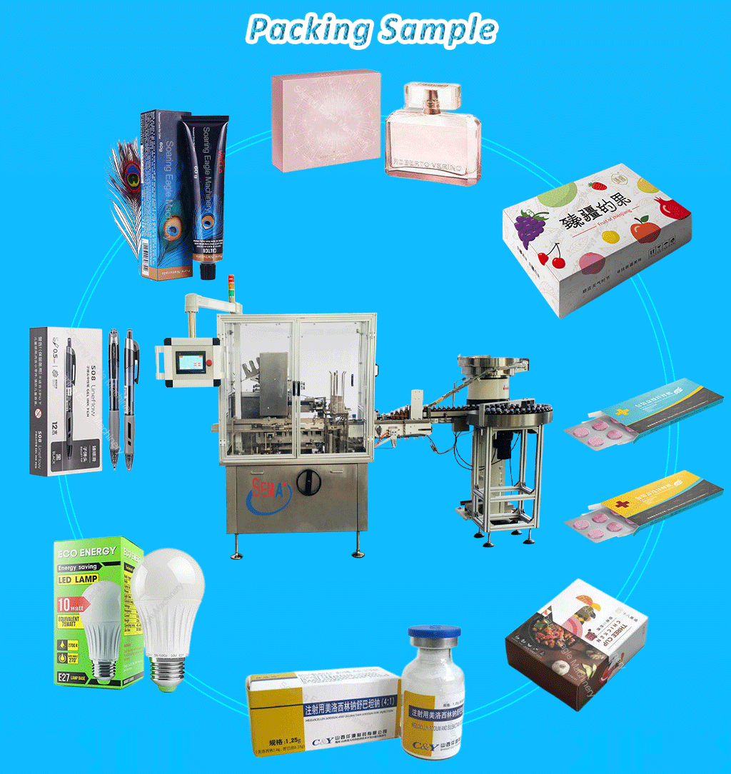 Automatic Coffee Capsule Tea Bag Condom Sachet Soap Box Cartoning Packaging Machinery Wrapping Carton Packing Machine