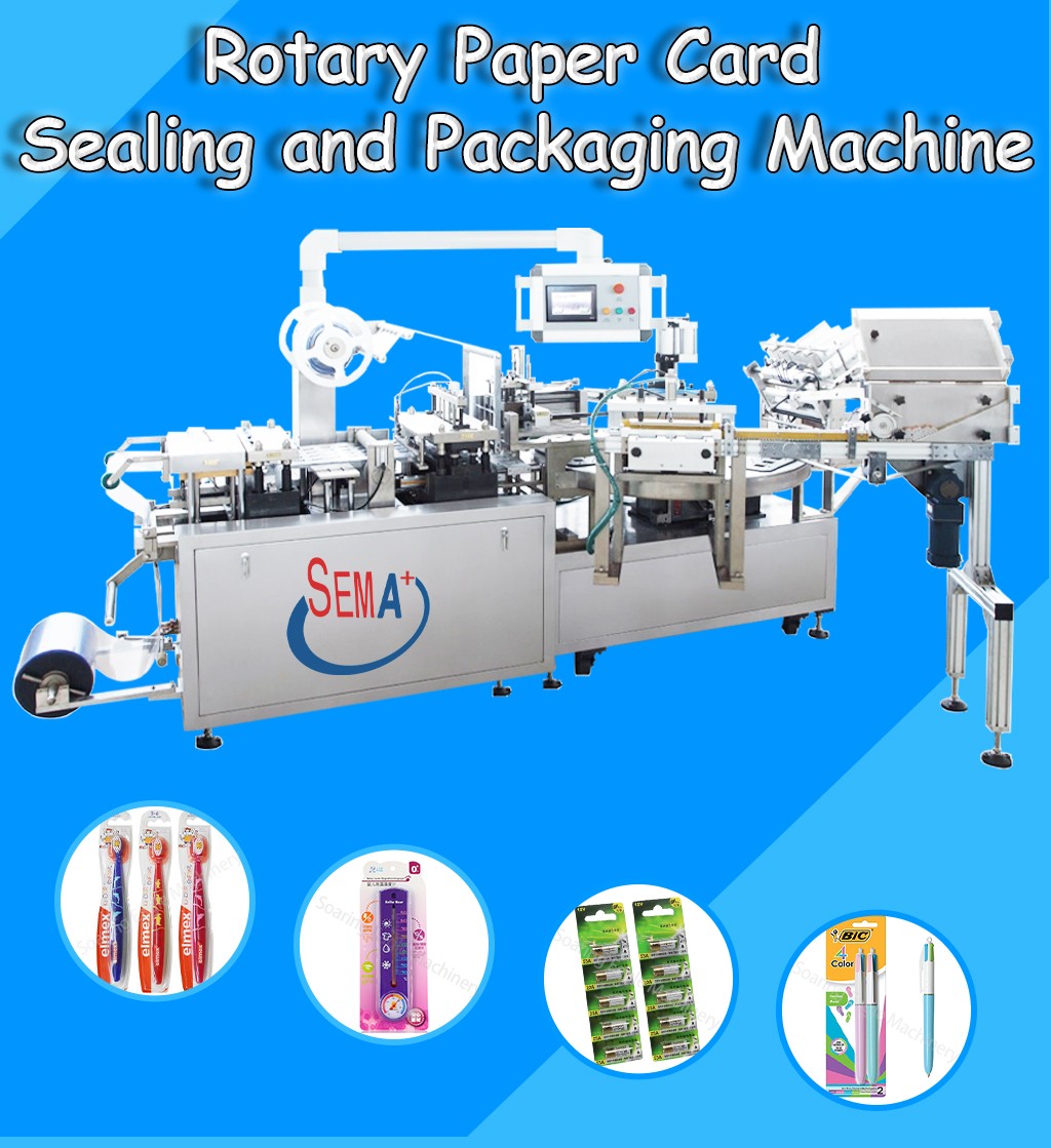 Pneumatic Blister Packaging Machines rotary automatic Plastic Blister Card sealing Machine