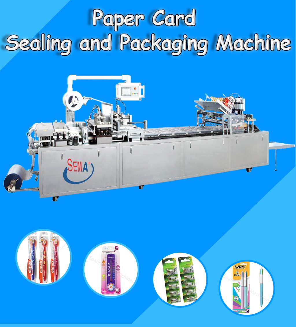 PVC Paper Card Fully Automatic Toothbrush Blister hot sealing Packing Machine for sale