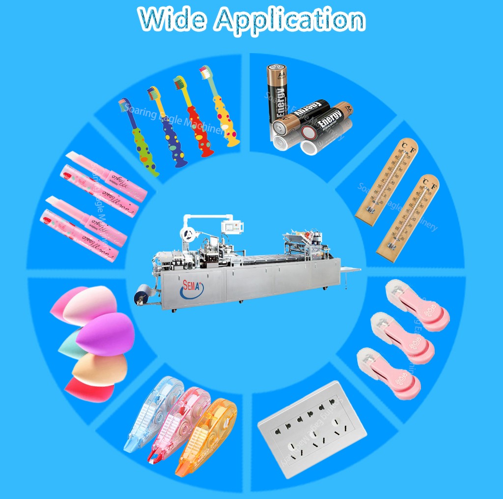 PVC Paper Card Fully Automatic Toothbrush Blister hot sealing Packing Machine for sale