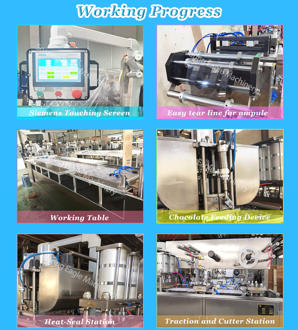 Automatic Cream Liquid Cosmetic Emulsion Filling sealing double eye mark Blister Packing Machine