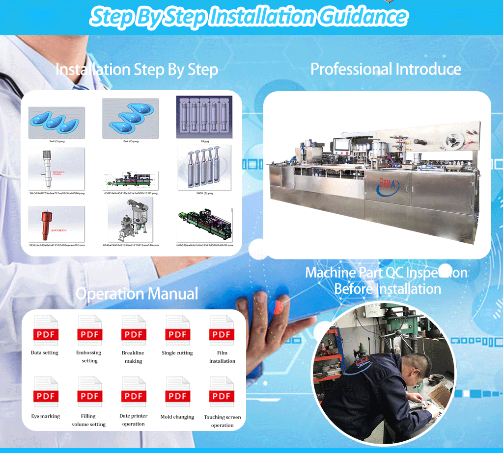 Automatic Cream Liquid Cosmetic Emulsion Filling sealing double eye mark Blister Packing Machine