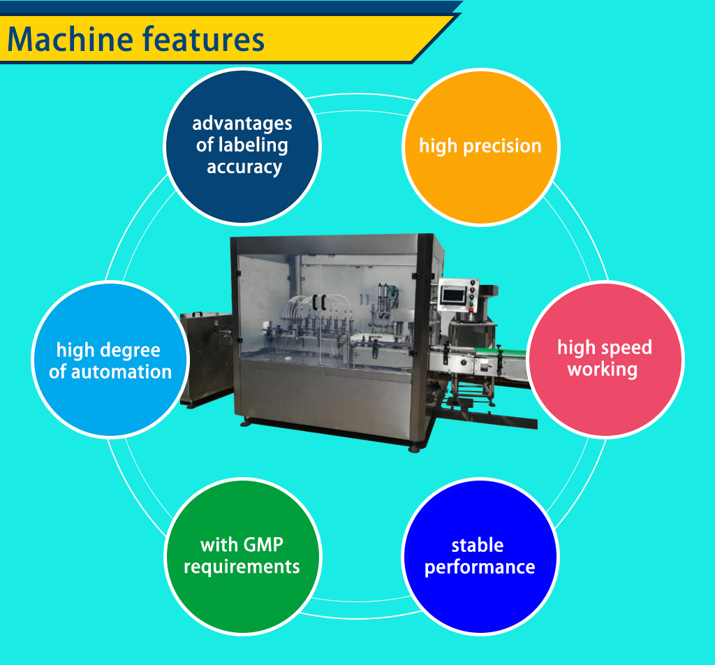 Fully automatic high-speed bottled 5ml 10ml 20ml beauty liquid filling and capping machine