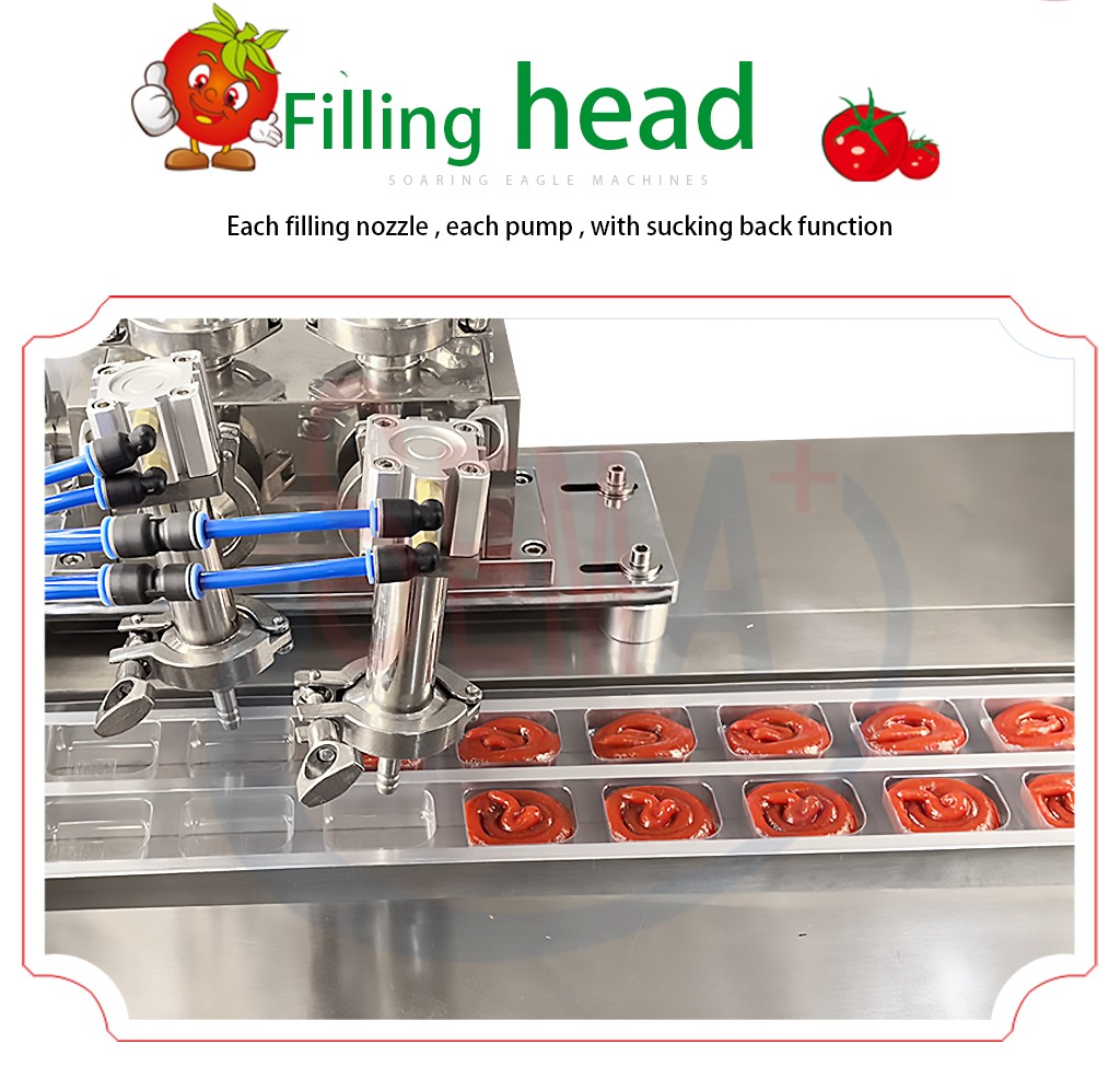 Multi functional liquid packaging machine blister jam bean butter bubble cover packaging machine