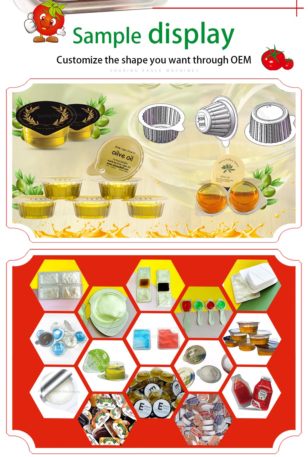 Multi functional liquid packaging machine blister jam bean butter bubble cover packaging machine