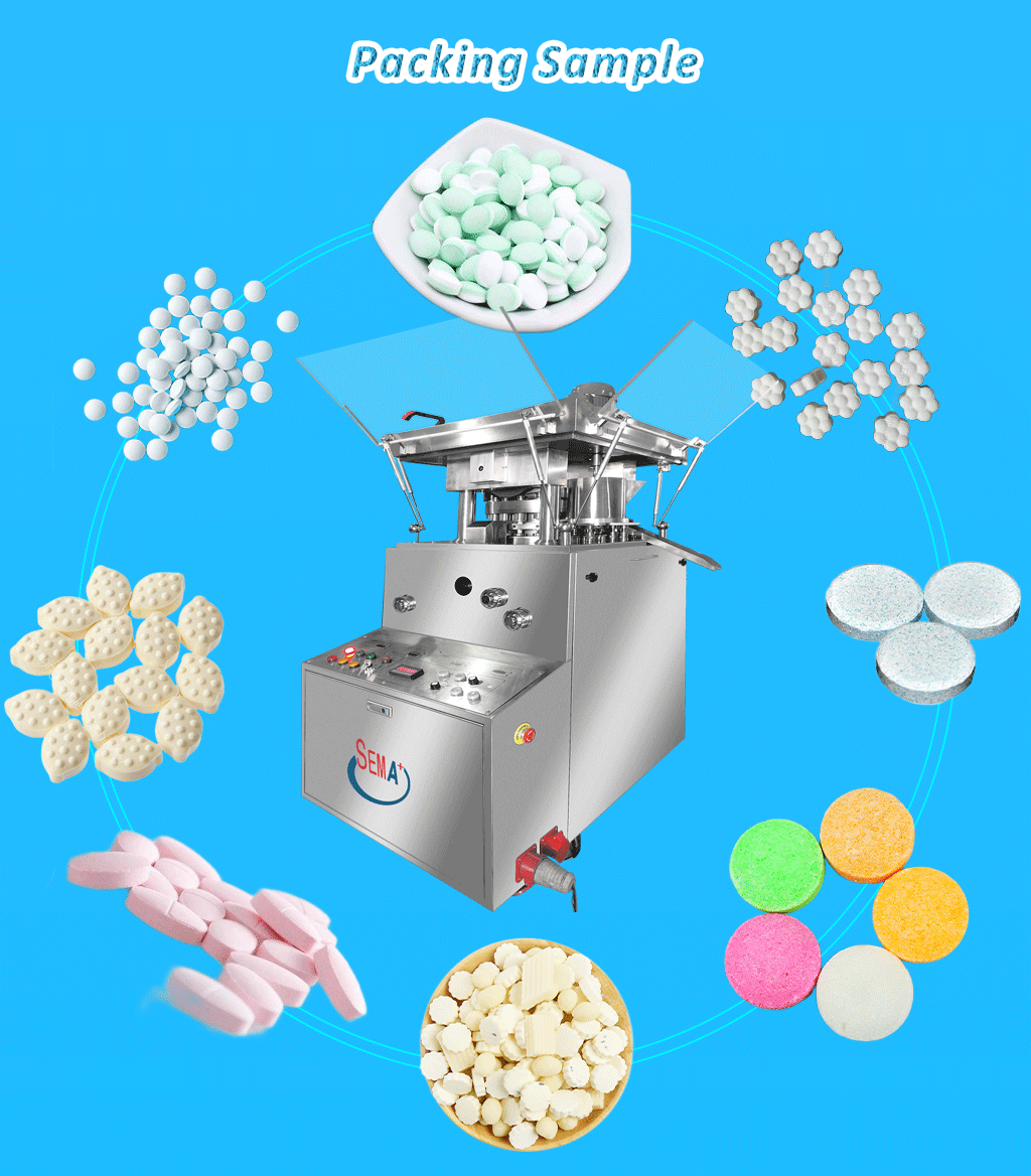 Automatic tablet press effervescent tablet compression pressing machine machine pills making machine With a good working for effervescent tablet vitamin and pharmaceutical pills