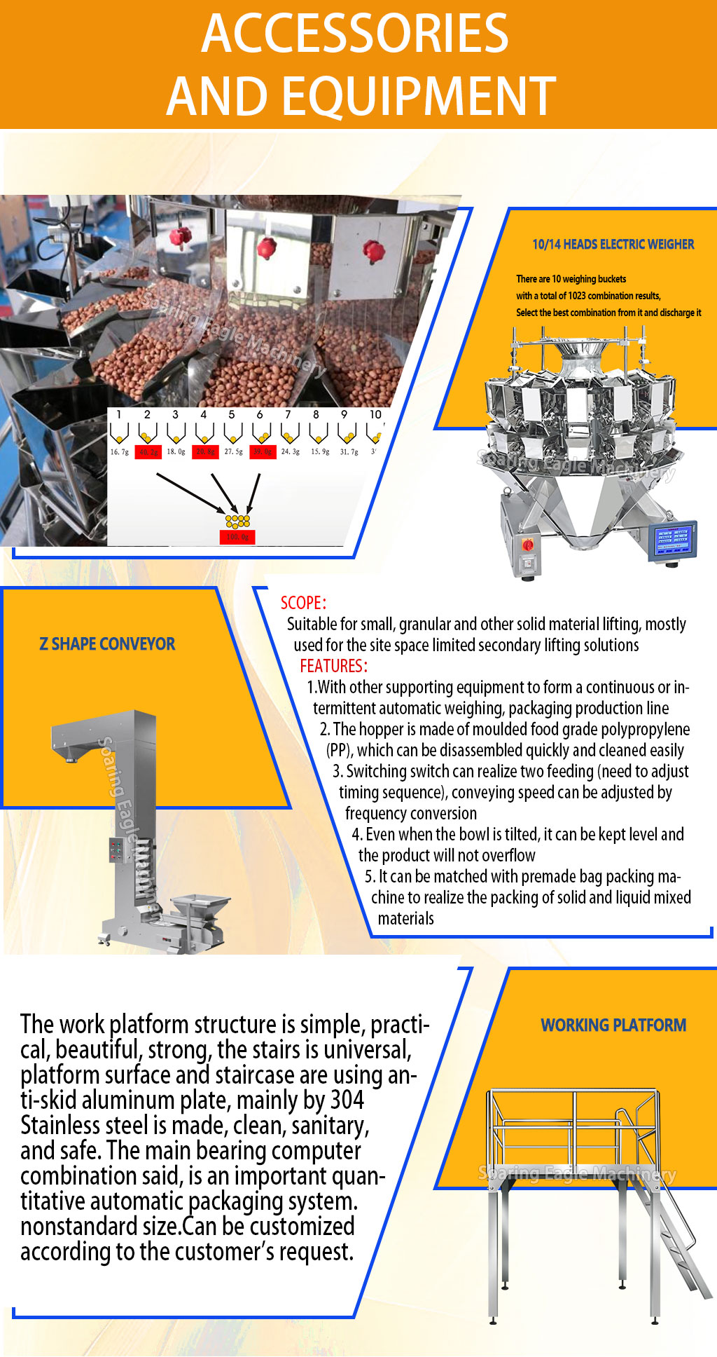 Automatic Weighing Z-type Feeding Potato Chip Snack Filling and Sealing Sachet Packing Machine