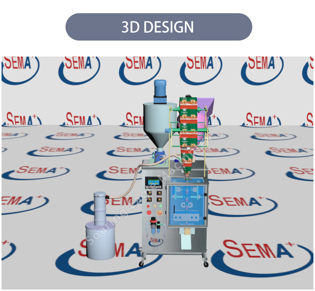 Powder and Paste Duble Pump Packaging Machine Forming Filling and Sealing Sachet P Machine
