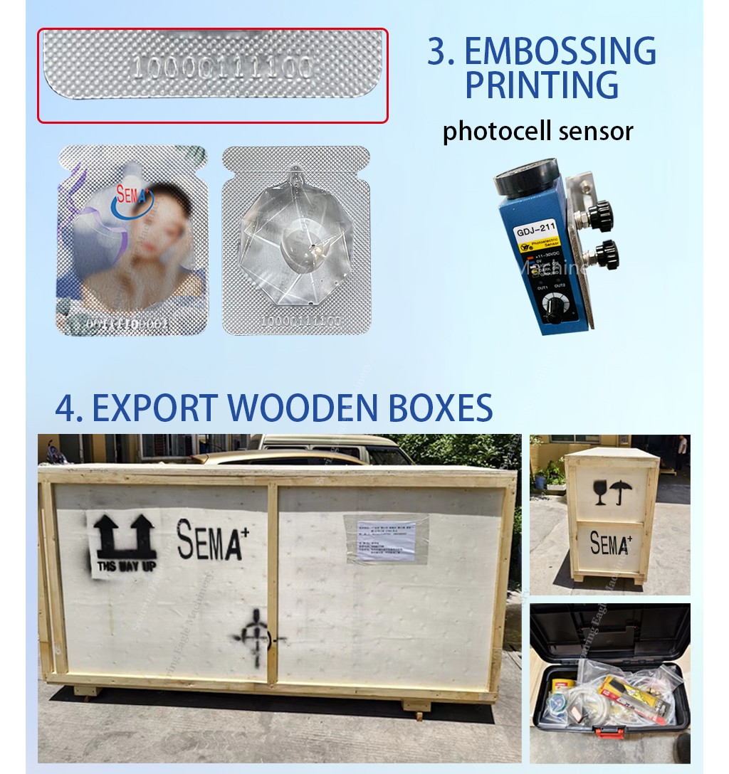 High quality aluminum plastic blister packaging machine Liquid emulsion moisturizing lotion blister packaging machine
