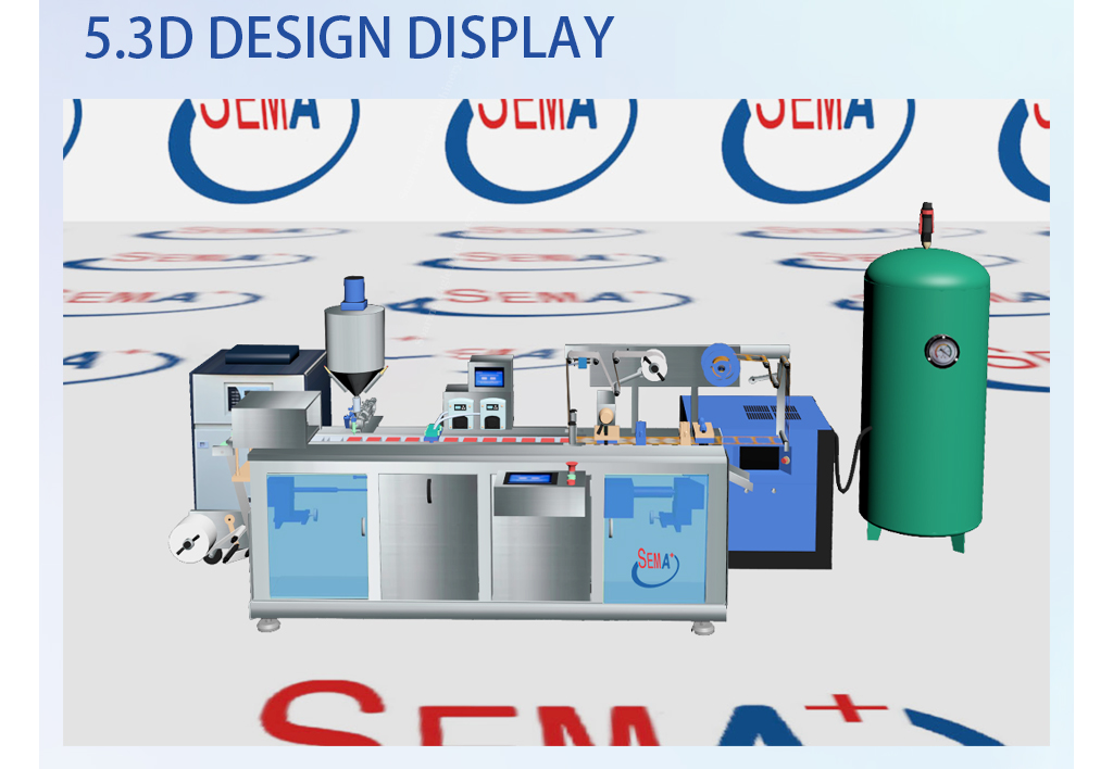 High quality aluminum plastic blister packaging machine Liquid emulsion moisturizing lotion blister packaging machine