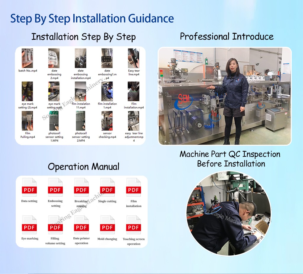 High quality aluminum plastic blister packaging machine Liquid emulsion moisturizing lotion blister packaging machine