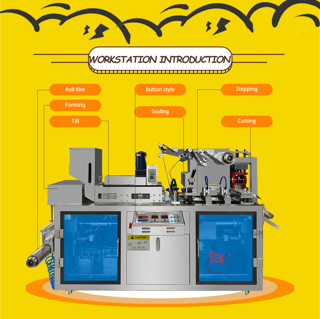 Pharmaceutical tablet pill capsule medical medicine blister packing machine